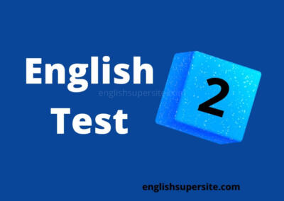 English Test 2