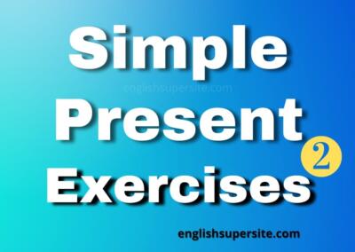 Simple Present – Exercises 2