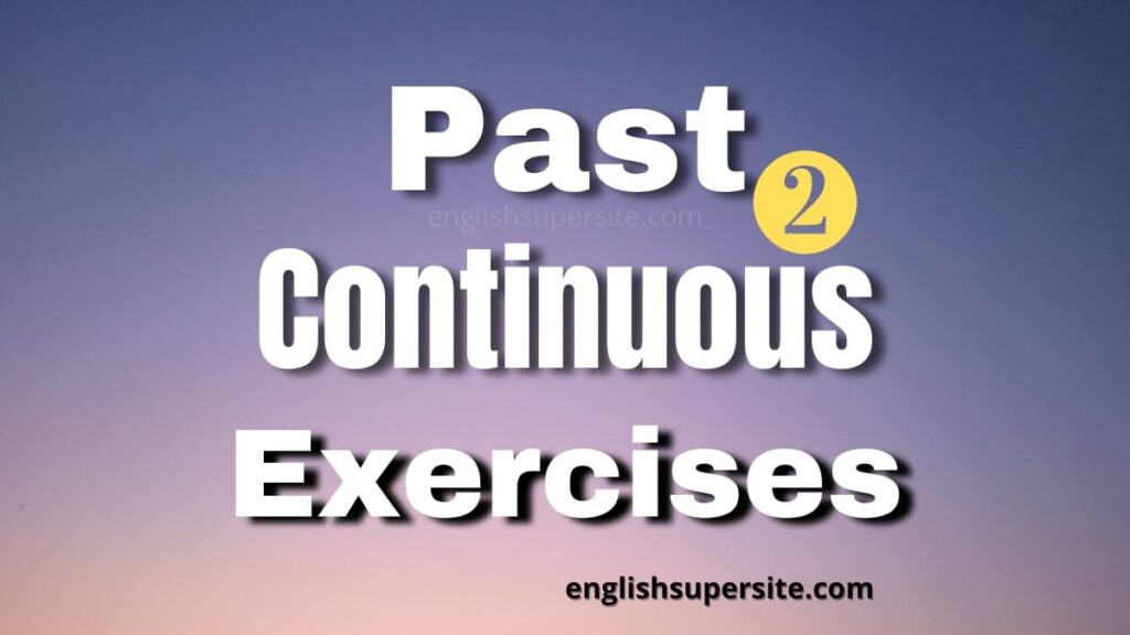 Past Continuous - Exercises 2