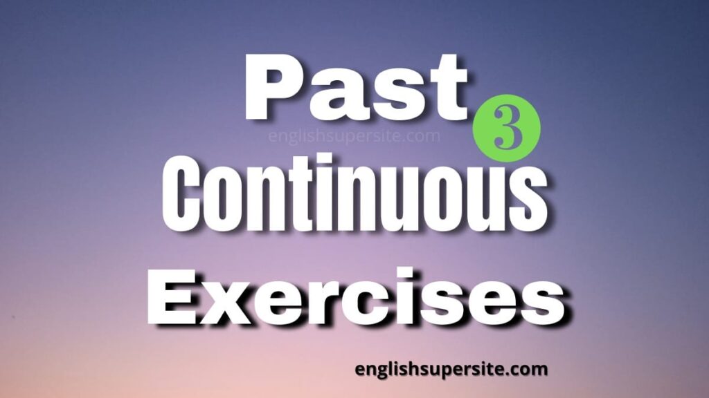 Past Continuous - Exercises 3