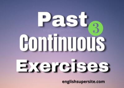 Past Continuous – Exercises 3