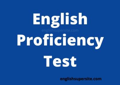 English Proficiency Test