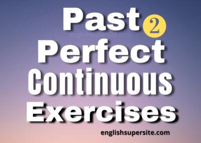 Past Perfect Continuous – Exercises 2