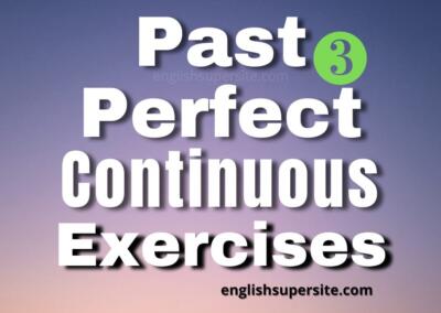 Past Perfect Continuous – Exercises 3