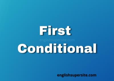 First Conditional